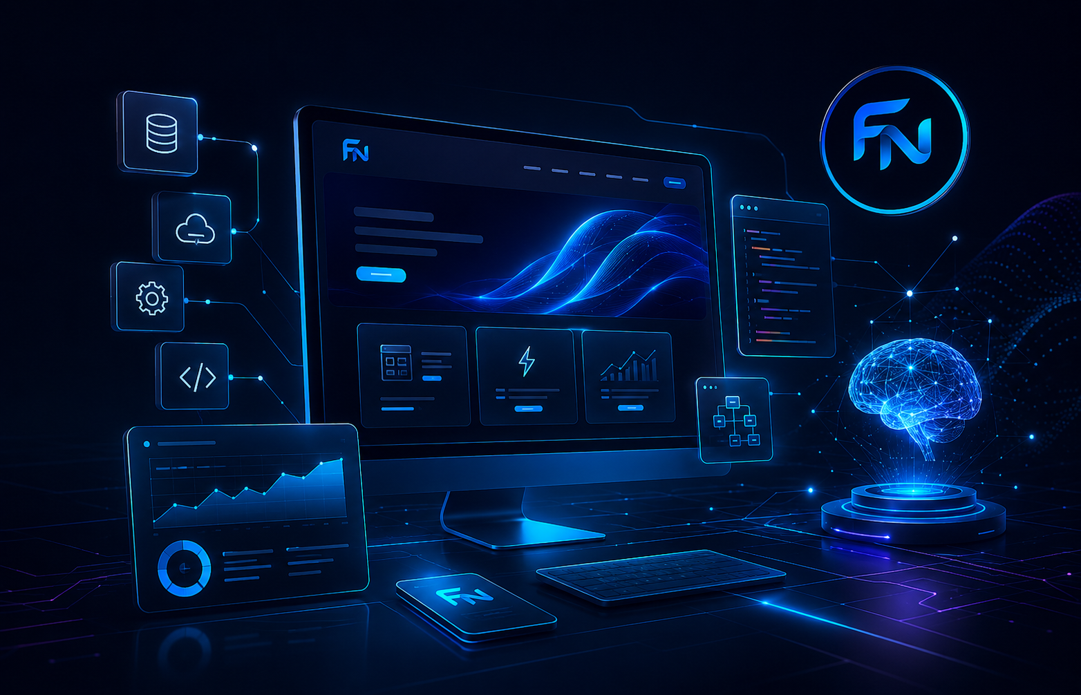 Soluções digitais, criação de sites e inteligência artificial da FlowNexa AI